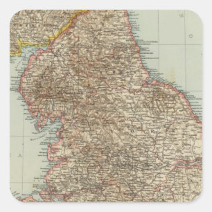 England, Wales N Square Sticker