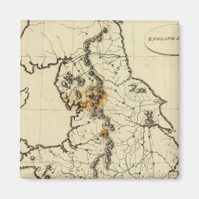 England, Wales outline Magnet (Front)