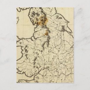 England, Wales outline Postcard