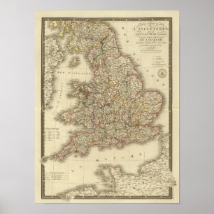 England, Wales Poster