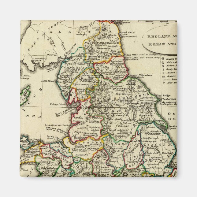 England, Wales Roman, modern Magnet (Front)