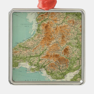England & Wales, southwestern section Scilly Isles Metal Ornament