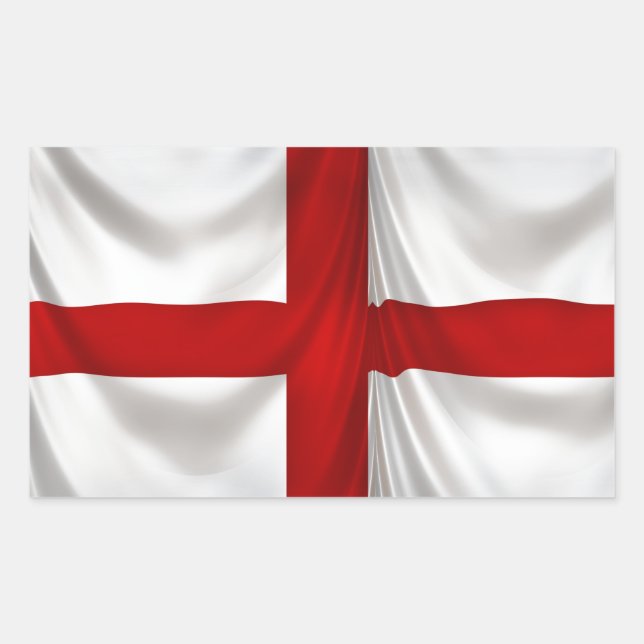 England's St George Cross Patriotic Flag Rectangular Sticker (Front)