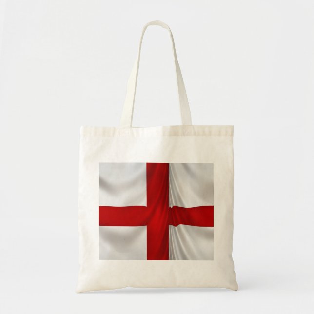 England's St George Cross Patriotic Flag Tote Bag (Front)