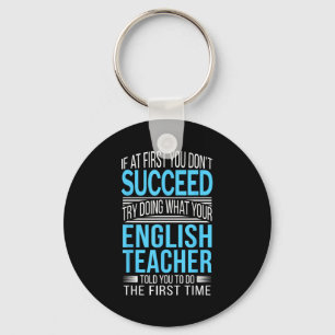 Englieacher If At First You Don't Succeed Funny Sm Key Ring