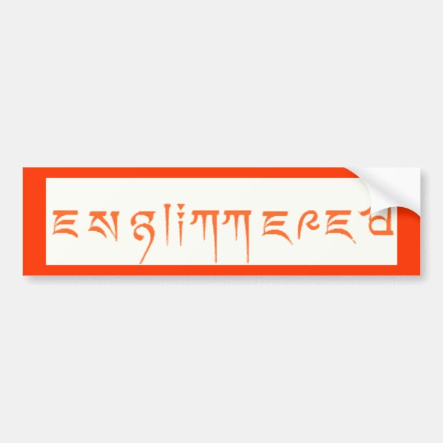 Englimmered Bumper Sticker (Front)