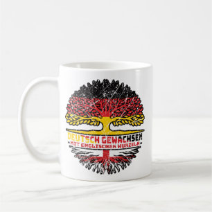 Englisch Deutsch Deutschland Baum Wurzel Coffee Mug