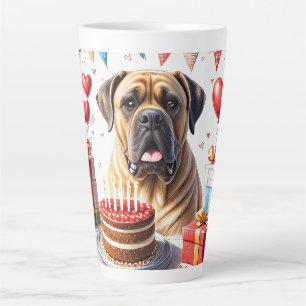 Englische Dogge Mastiff Birthday Latte Mug
