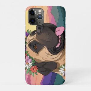 Englische Dogge Mastiff Comic iPhone 11 Pro Case