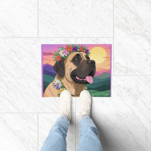 Englische Dogge Mastiff Comic Doormat