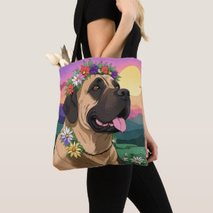 Englische Dogge Mastiff Comic Tote Bag