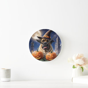 Englische Dogge Mastiff Date Round Clock