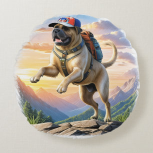 Englische Dogge Mastiff Gebirge Round Cushion