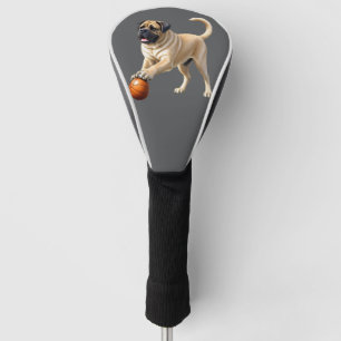 Englische Dogge Mastiff mit Ball Golf Head Cover