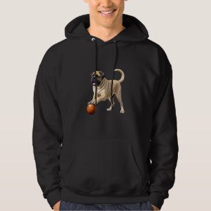 Englische Dogge Mastiff mit Ball Hoodie