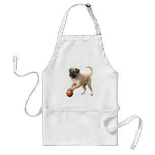 Englische Dogge Mastiff mit Ball Standard Apron