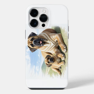 Englische Dogge Mastiff mit Kind iPhone 14 Pro Max Case