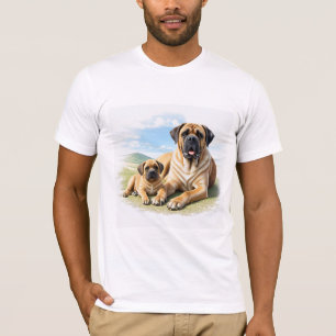 Englische Dogge Mastiff mit Kind T-Shirt
