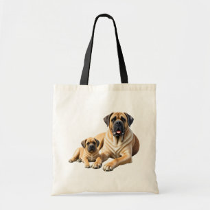 Englische Dogge Mastiff mit Kind Tote Bag