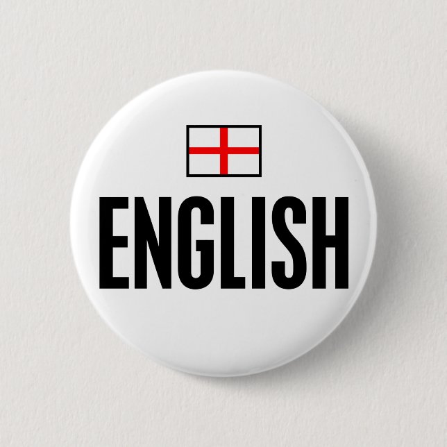 English 6 Cm Round Badge (Front)