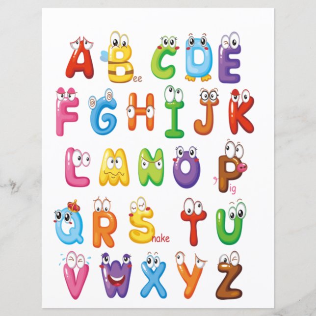 English Alphabet For Kids (Front)