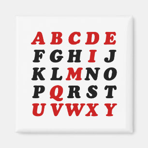 English Alphabet Magnet