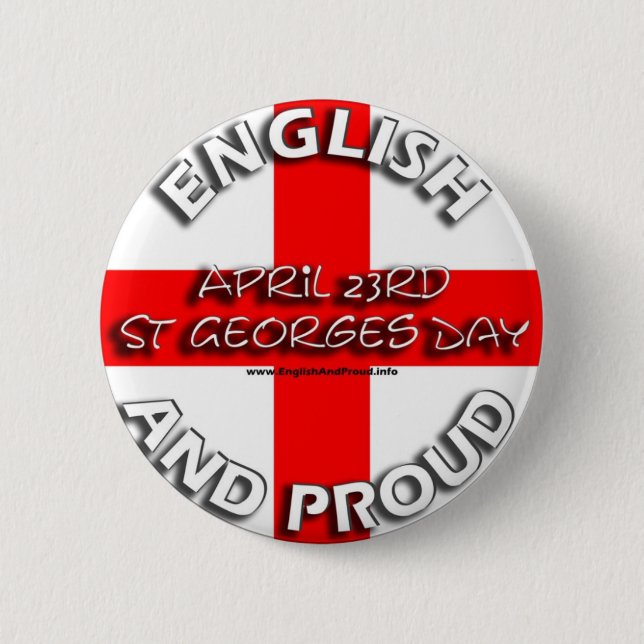 English and Proud - Badge (Front)