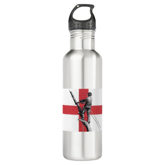 English Arb Art Arborist Tree Surgeon Chainsaw 710 Ml Water Bottle (Front)