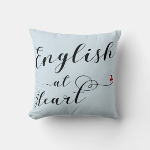 English At Heart Throw Cushion, England Cushion