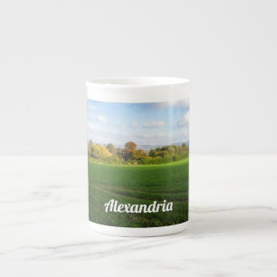English Autumn Countryside - Personalised Bone China Mug