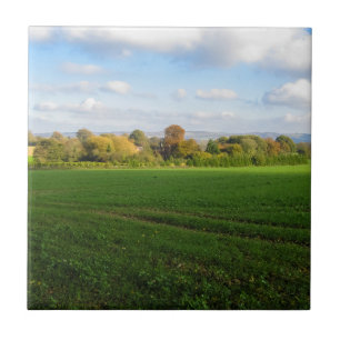 English Autumn Countryside - Personalised Ceramic Tile