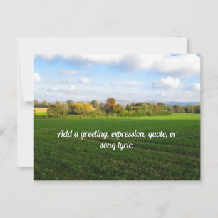English Autumn Countryside - Personalised Postcard