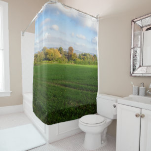English Autumn Countryside - Personalised Shower Curtain