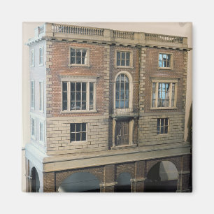 English balustraded doll's house with balcony magnet
