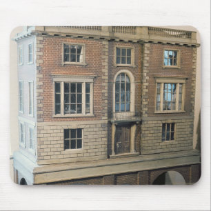English balustraded doll's house with balcony mouse pad