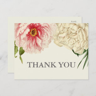 English Blooms Thank You Postcard