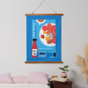 English Breakfast Business Hanging Tapestry