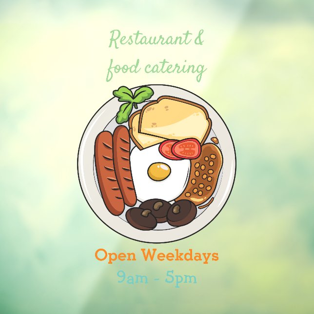 English breakfast cartoon illustration (Sheet 3)