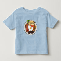 English breakfast cartoon illustration
