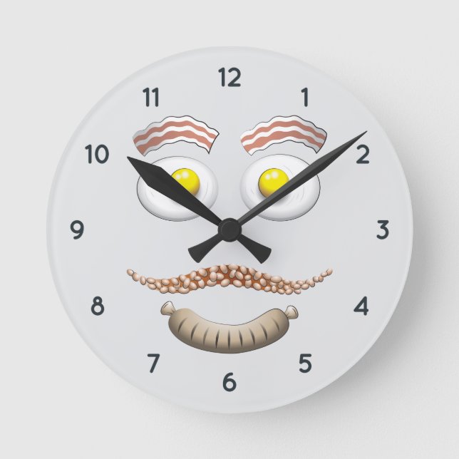 ENGLISH BREAKFAST FACE ROUND CLOCK (Front)