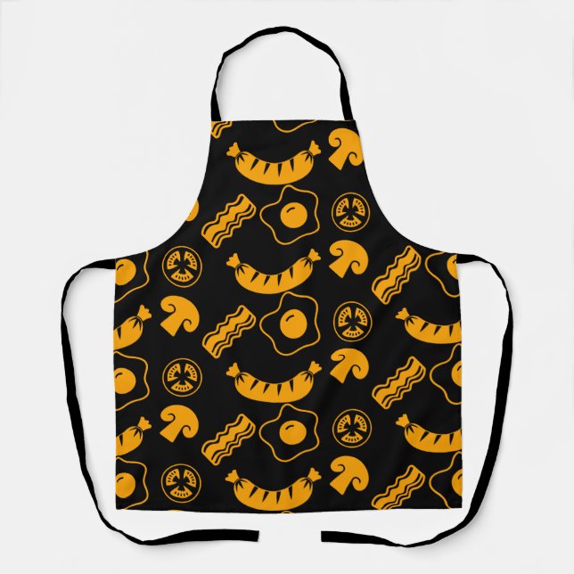 English Breakfast Pattern Apron (Front)