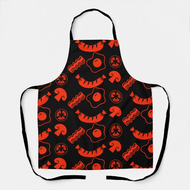English Breakfast Pattern Apron (Front)