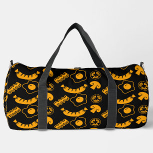 English Breakfast Pattern Duffle Bag
