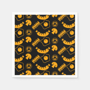English Breakfast Pattern Napkin