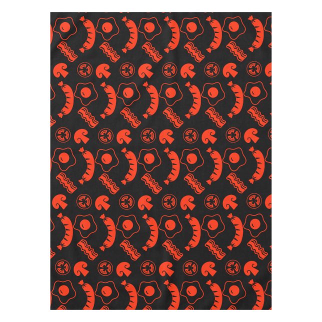 English Breakfast Pattern Tablecloth (Front)