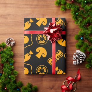 English Breakfast Pattern Wrapping Paper