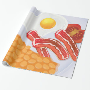 English Breakfast Wrapping Paper