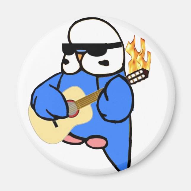 English Budgie Unplugged Magnet (Front)