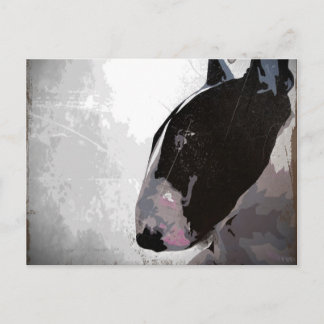 English Bull Terrier Art Postcard