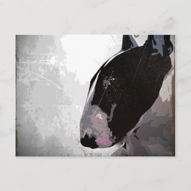 English Bull Terrier Art Postcard (Front)